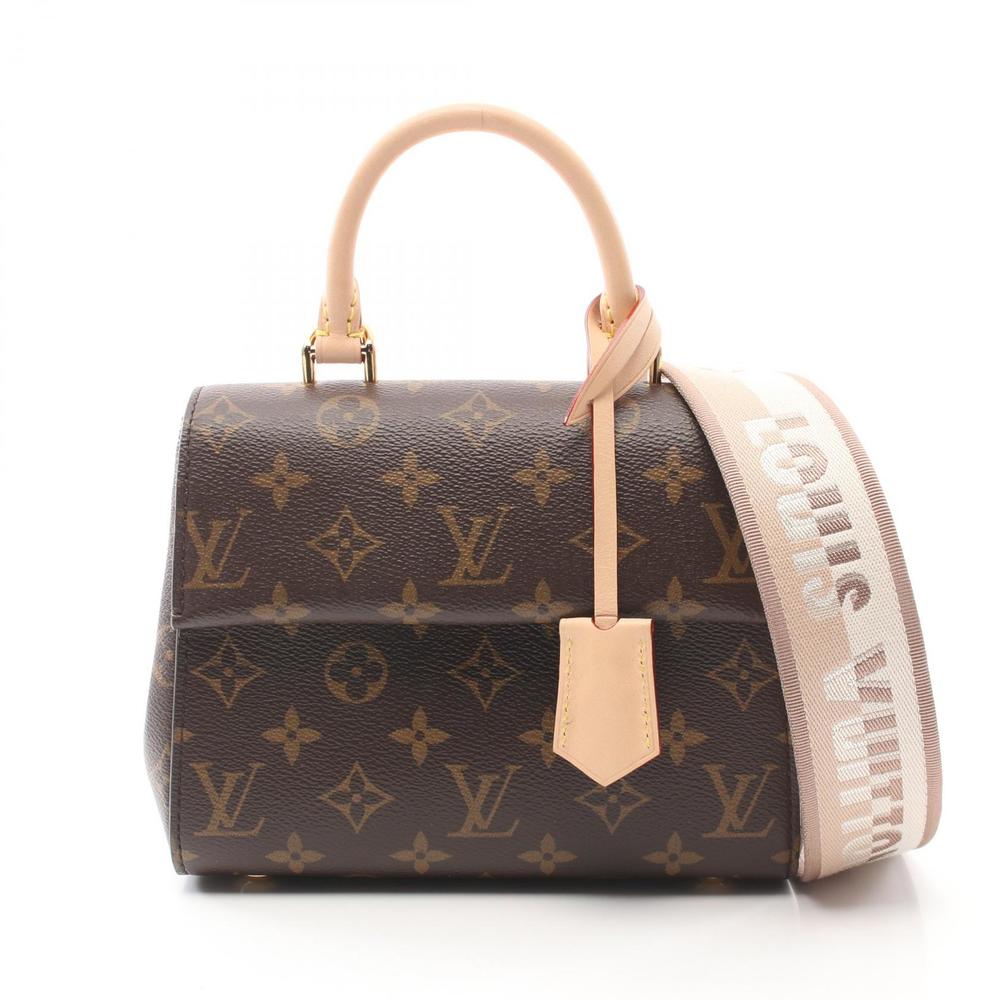 LOUIS VUITTON Cluny MINI Handbag Leather Brown